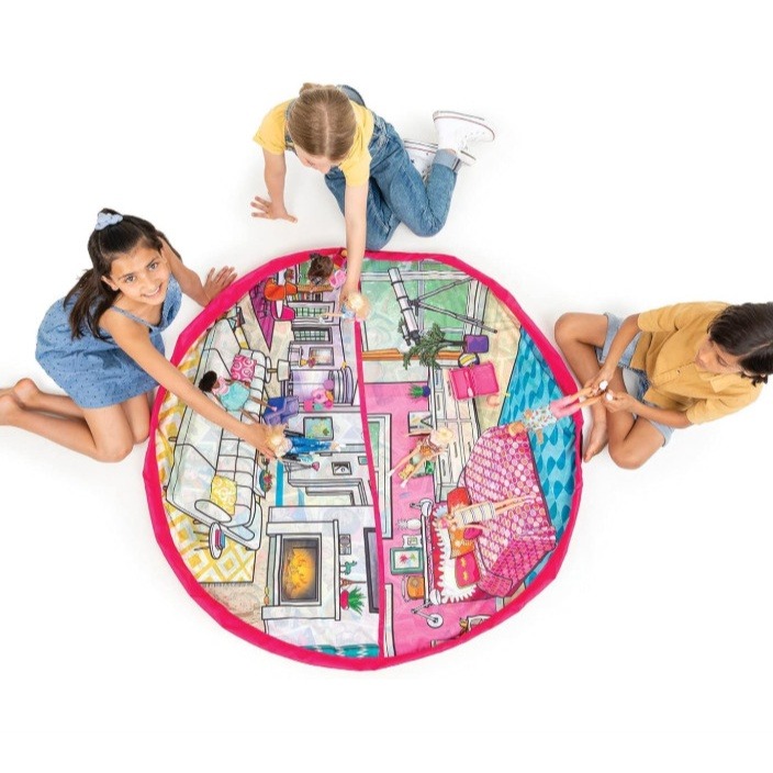 Barbie Dreamhouse Play Pouch 55 Throw Blanket Storage Sack Playmat