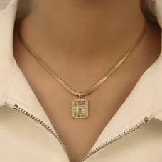 14K Gold Womens 2ct Diamond 18 Herringbone Chain Link Necklace New 14K Silver
