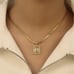 14K Gold Womens 2ct Diamond 18 Herringbone Chain Link Necklace New 14K Silver