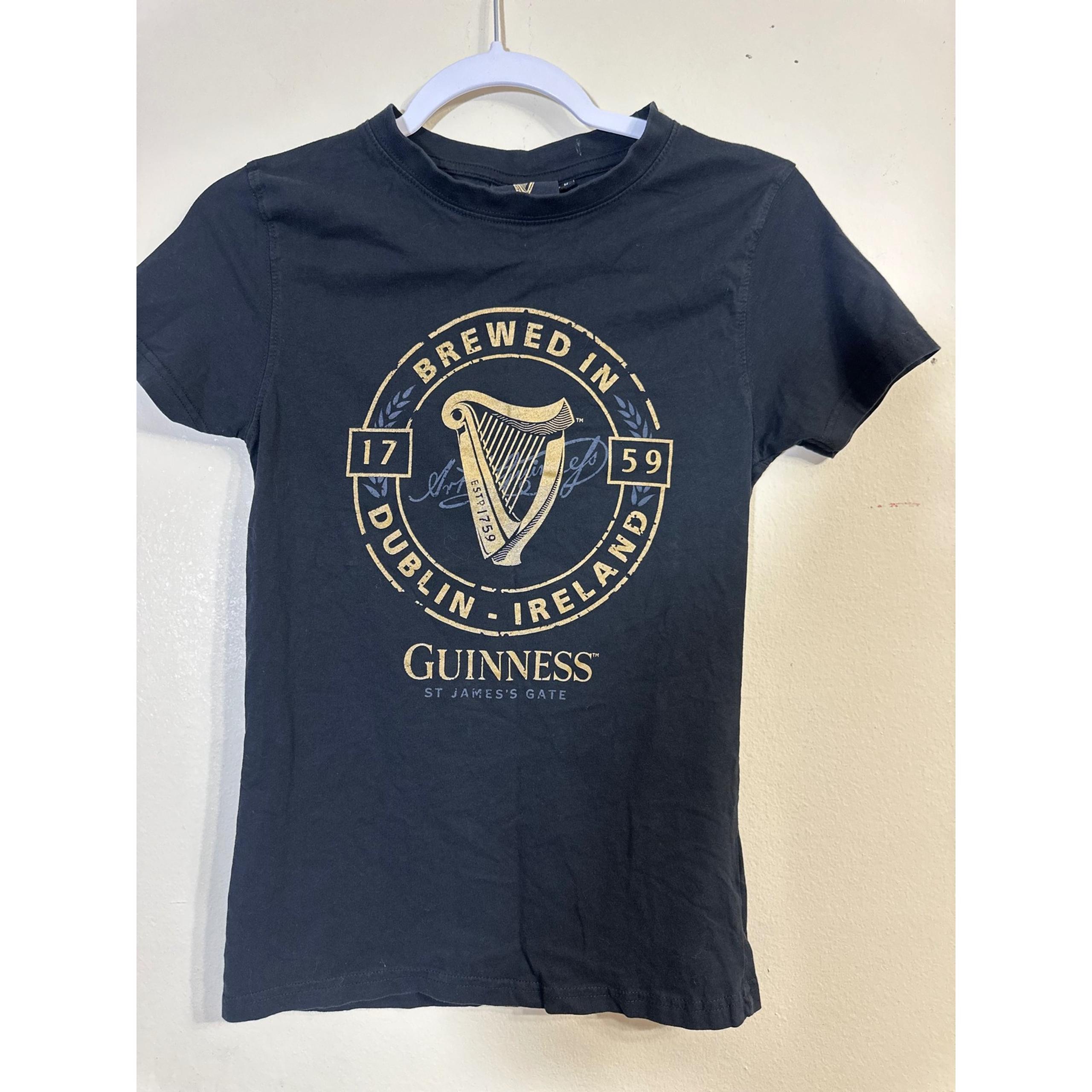 Guinness Dublin Ireland Graphic Tee St James Gate Black T-Shirt M