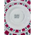 Vtg 4 pc Holiday Stoneware Christmas Tree Place Setting Red Green Dinnerware Set