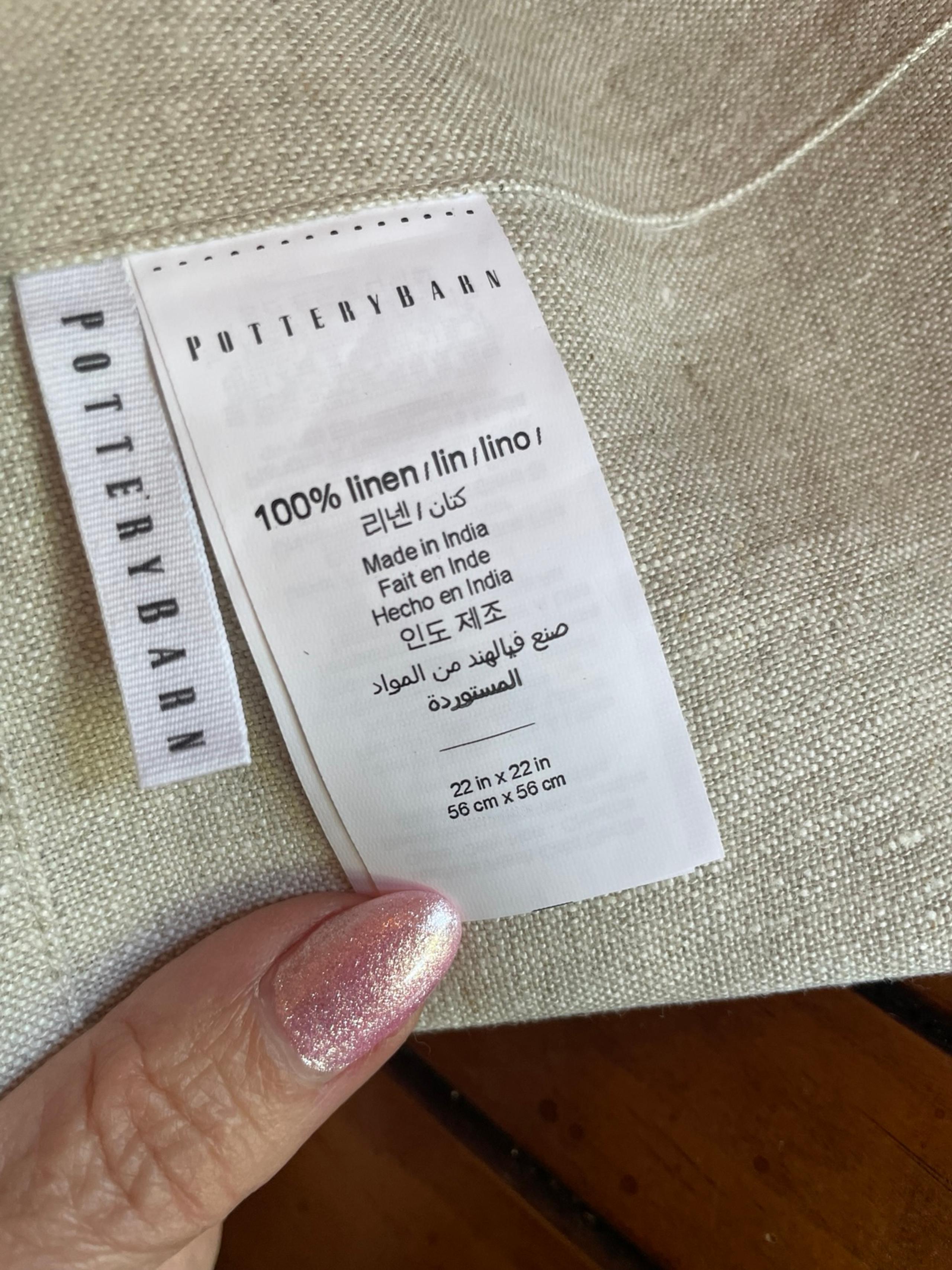 NEW Pottery Barn 100% linen napkins  SET 4