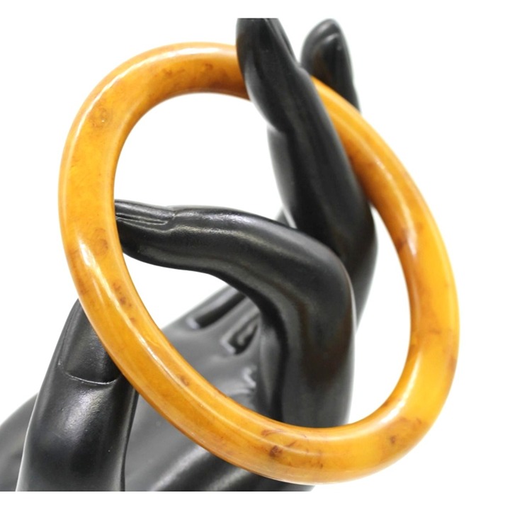 GENUINE BAKELITE end of day tube bangle bracelet VINTAGE EUC 2 1/2