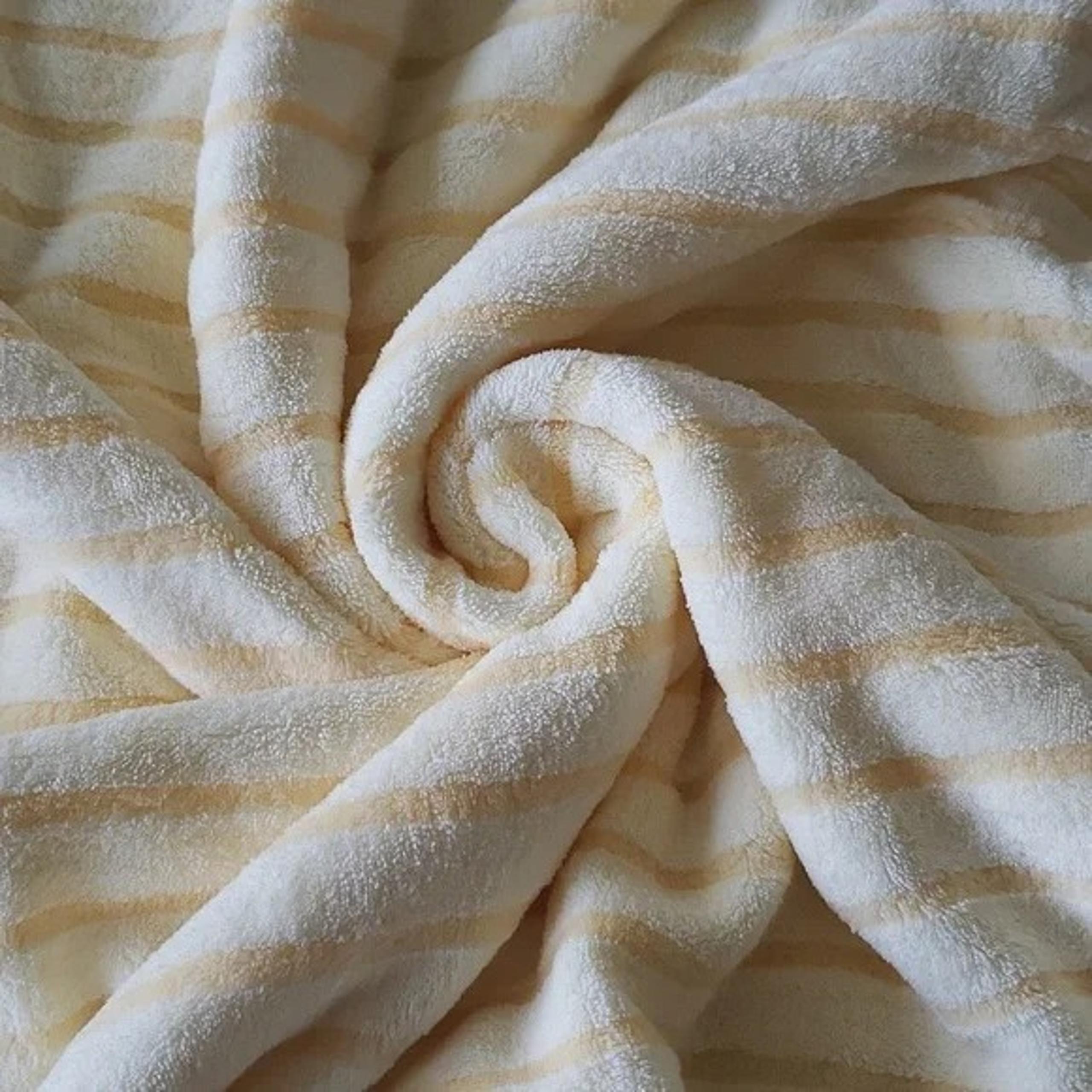 Beach Bath Pool soft microfiber striped towel- yellow
