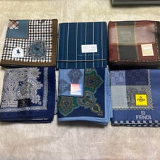 【Unused/No Stains】 6 Handkerchiefs, 100% Cotton