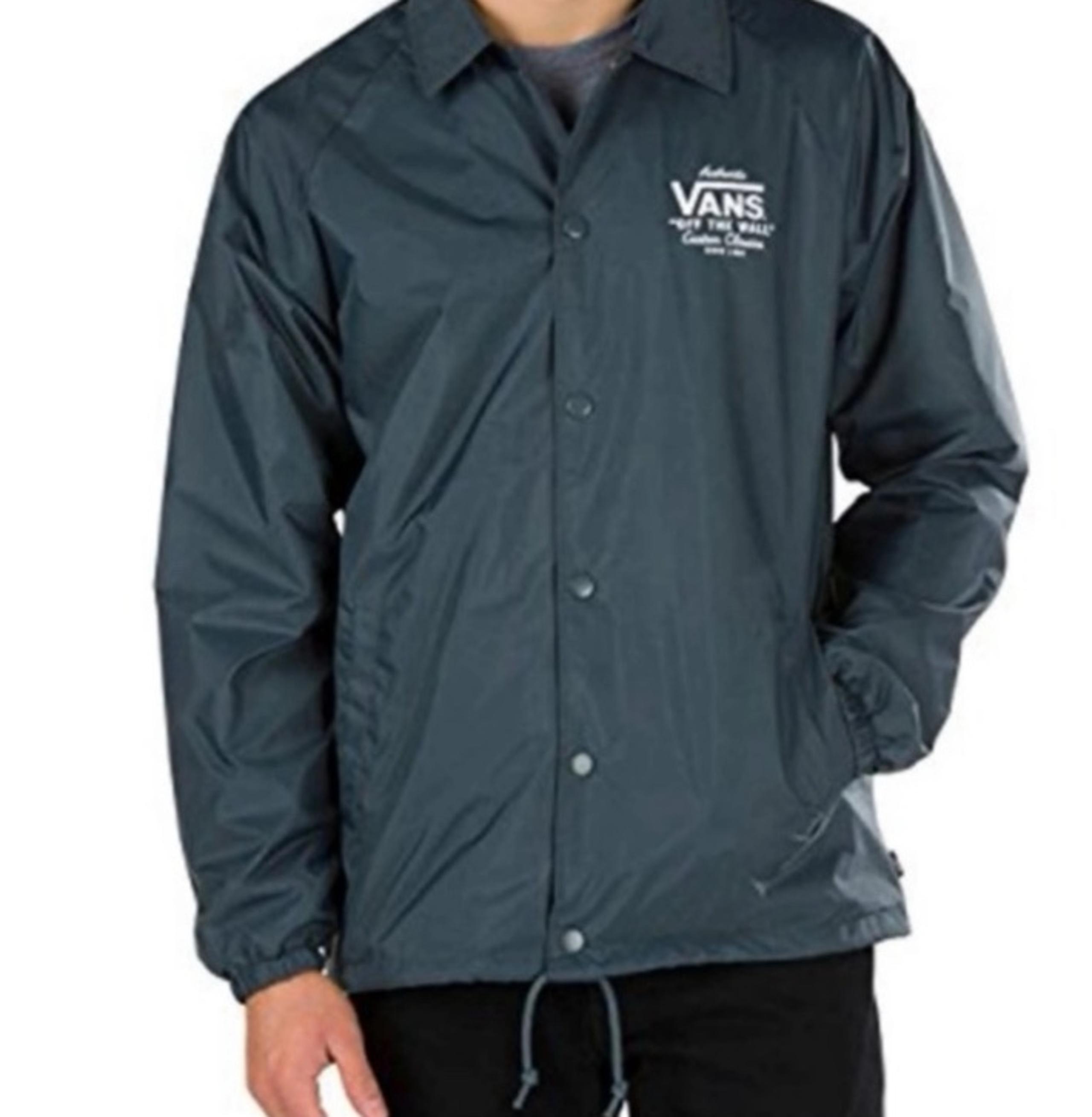 Vans mens  button front windbreaker