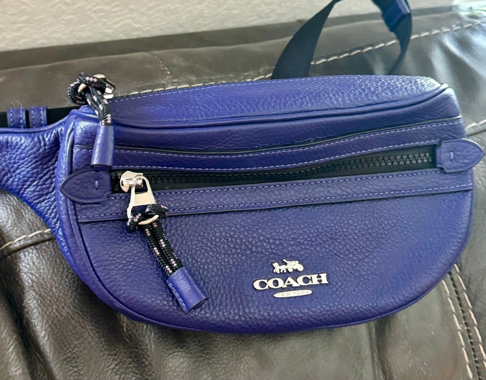 Coach purple fanny pack
