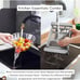 Funnel Drain Bowl Basket Kitchen Food Strainer & Fruit Basket Drain Storage Rack