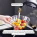 Funnel Drain Bowl Basket Kitchen Food Strainer & Fruit Basket Drain Storage Rack