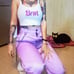 Summer Graphic Print women's & junior sling tank top