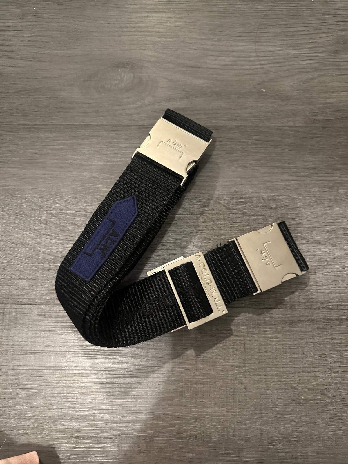 A-COLD-WALL* Black Nylon Webbing Belt