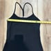 Lululemon Black Power Y Yoga Tank Top Light Support 6 Small