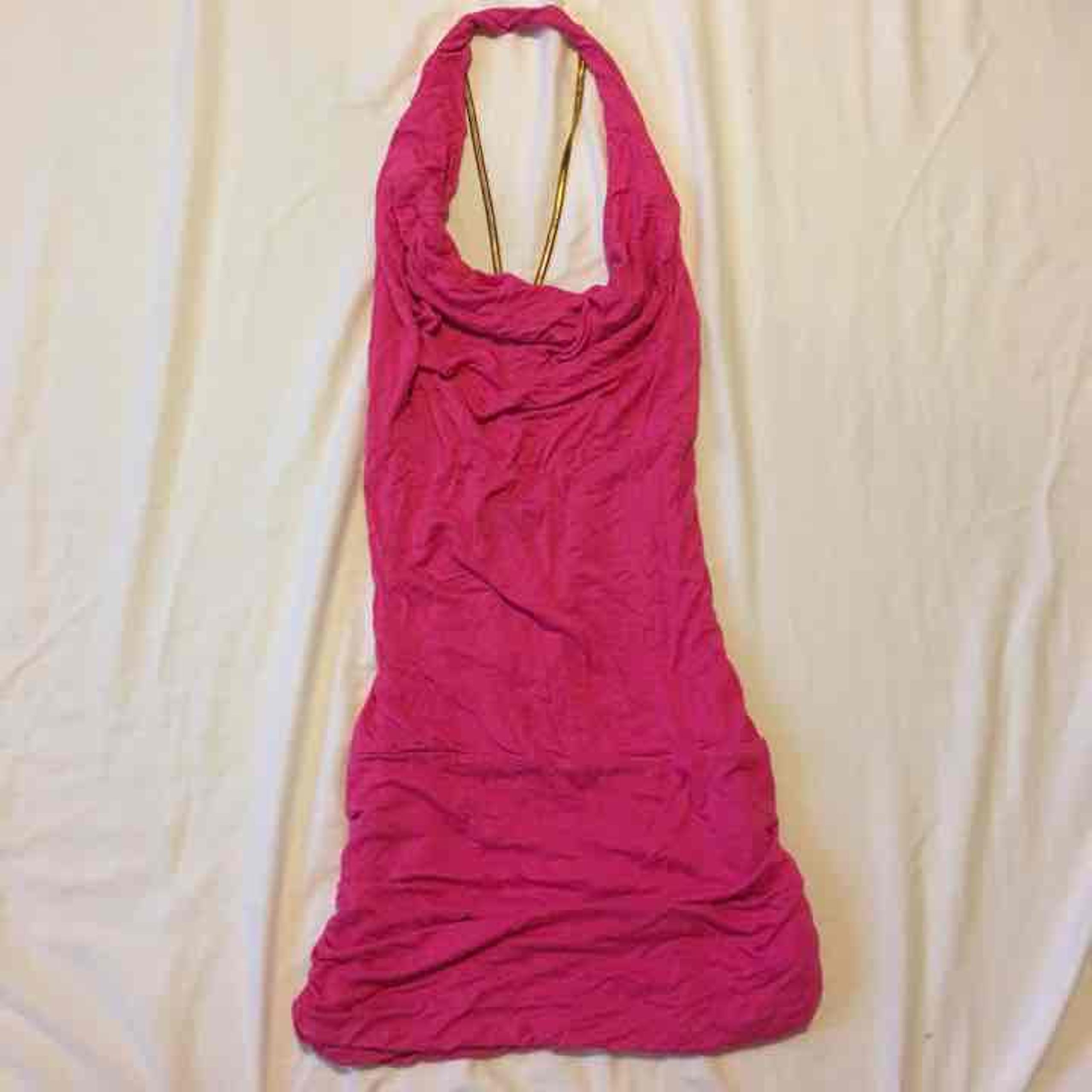 Wet Seal pink halter top
