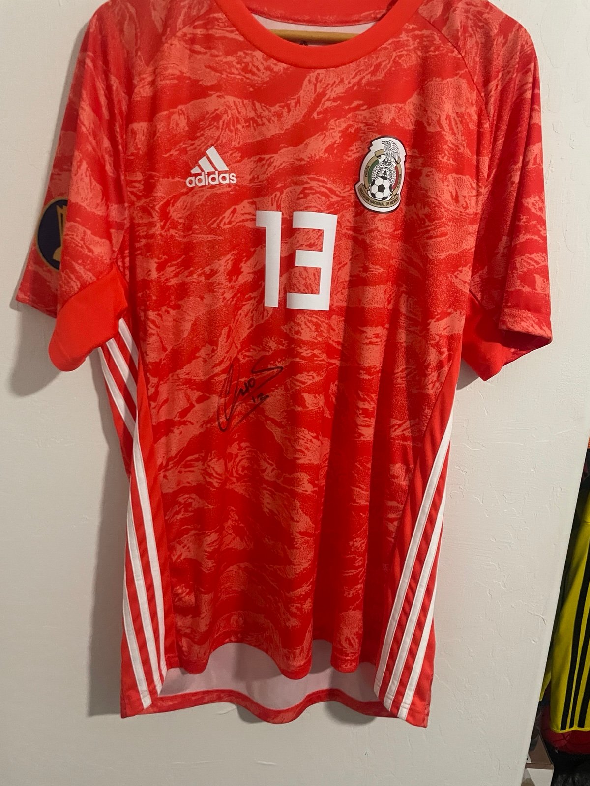 2019 Adidas Mexico Ochoa SIGNED Goalkeeper Jersey