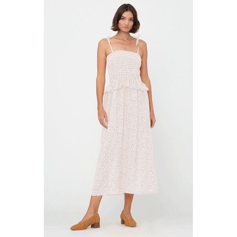 NWT LACAUSA Square Neckline Long Dress Sundress - Elegant Classic Sold Out Xs