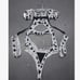 5pack Cow Pattern Cut-out Teddy Bodysuit L2