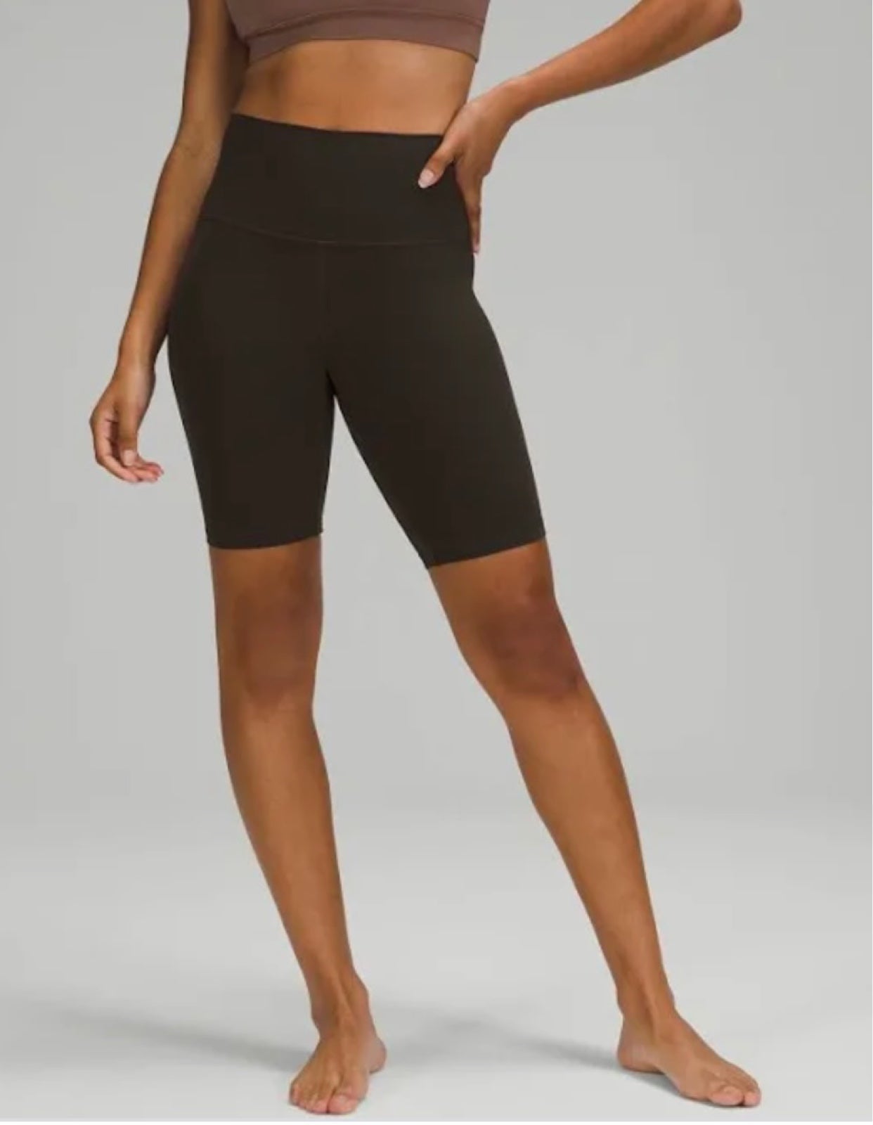 Lululemon Align 8” short dark olive size 2