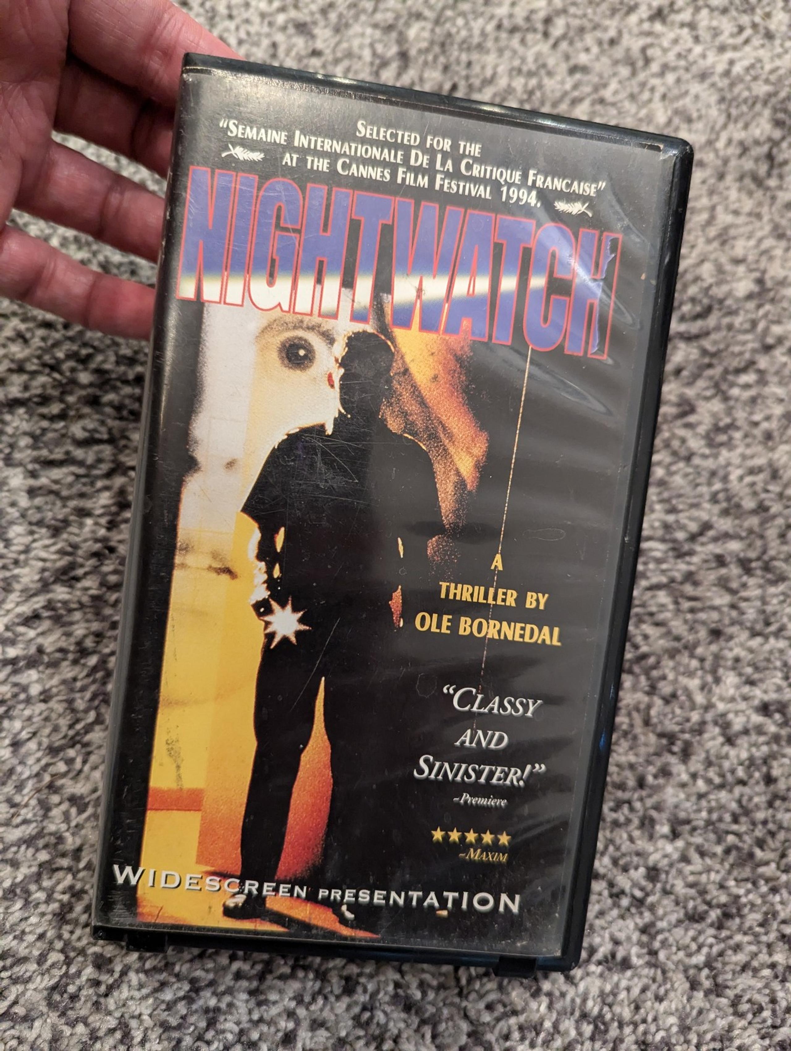 Nightwatch - 1994 Original Danish Horror (VHS, Anchor Bay, 2001) NTSC