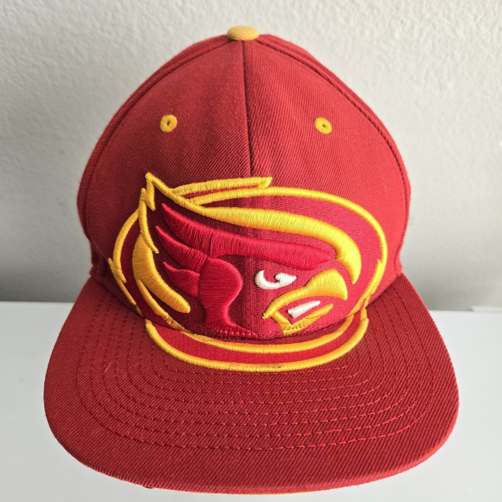 Iowa State Cyclones ISU Red Yellow Zephyr Z Hat Cap Snapback Big Logo Rare
