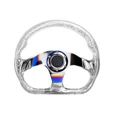 NEW JDM Universal 6-Hole 326mm Vip Clear Crystal Bubble Neo Spoke Steering Wheel