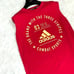 adidas Combat Sports Tank Top Logo Print Size XL
