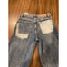We The Free People Ripple Patchwork Wide Leg Kick Flare Cropped boho Jeans 27 L