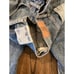 We The Free People Ripple Patchwork Wide Leg Kick Flare Cropped boho Jeans 27 L