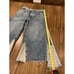 We The Free People Ripple Patchwork Wide Leg Kick Flare Cropped boho Jeans 27 L
