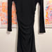 Kamalikulture x norma kamali Black Ruched dress with sleeves