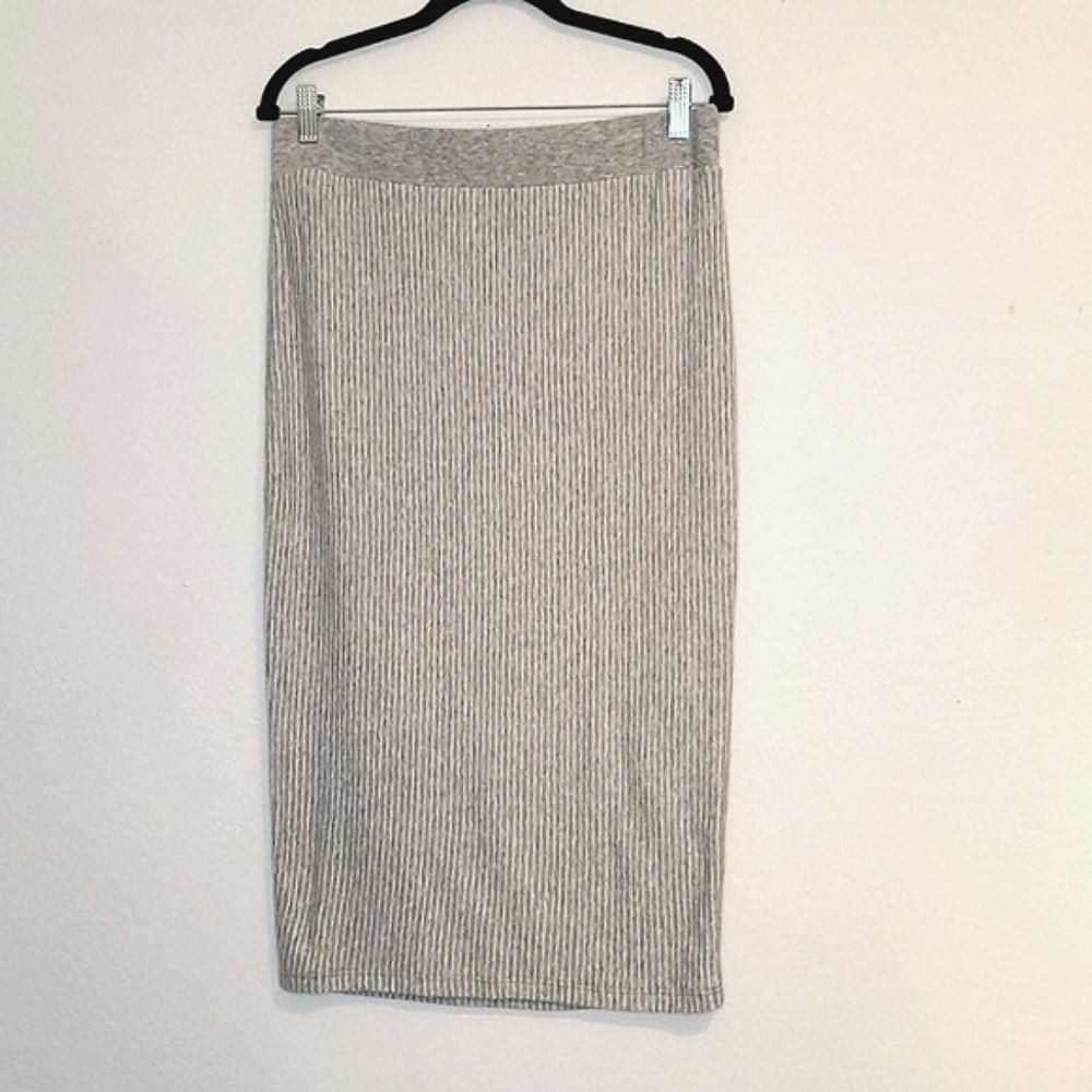 James Perse cotton blend striped women's pencil skirt size L