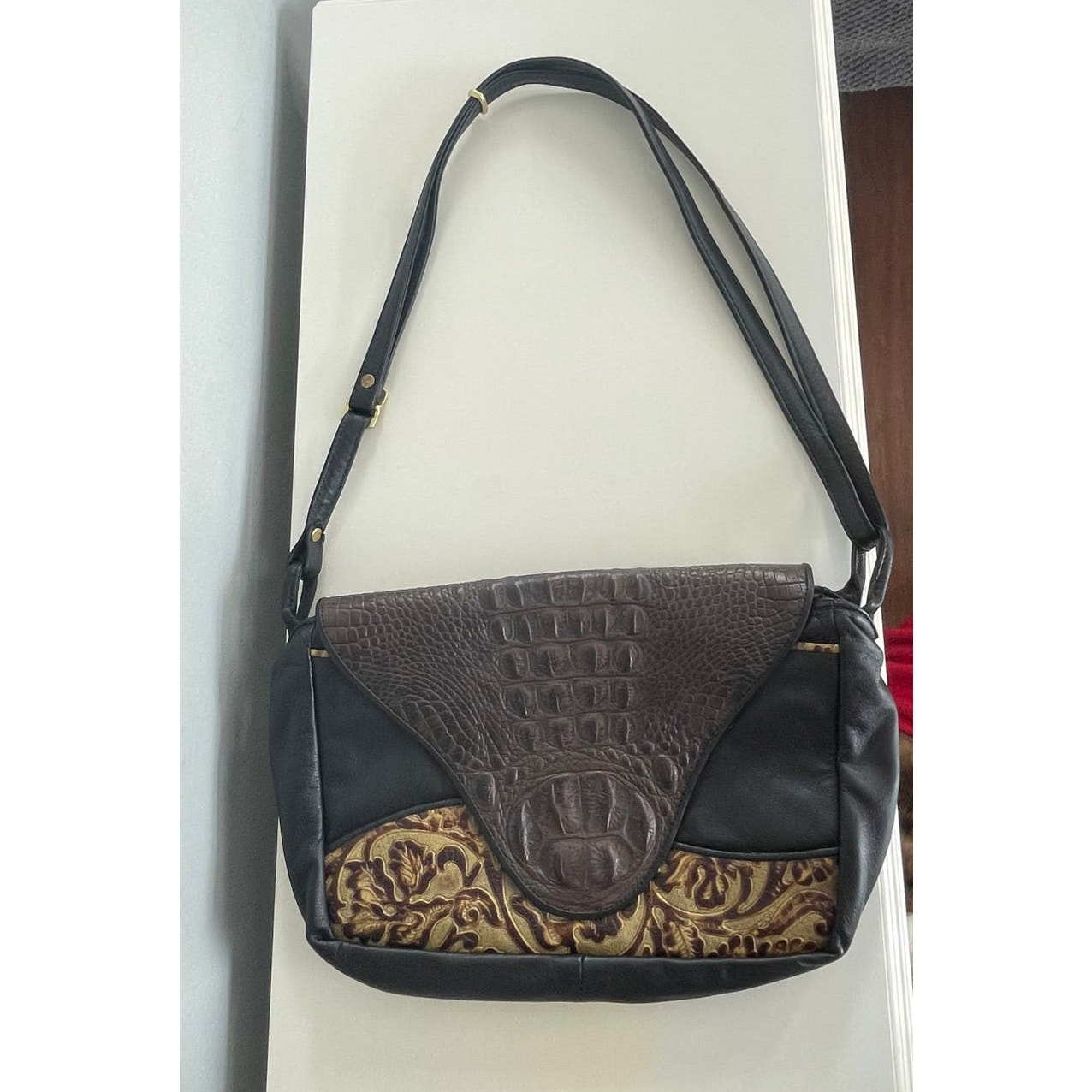 Vintage D'Onofrio Leather Handbag Purse Made in USA NEW