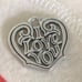 JAMES AVERY charm retired I love you sterling silver 925