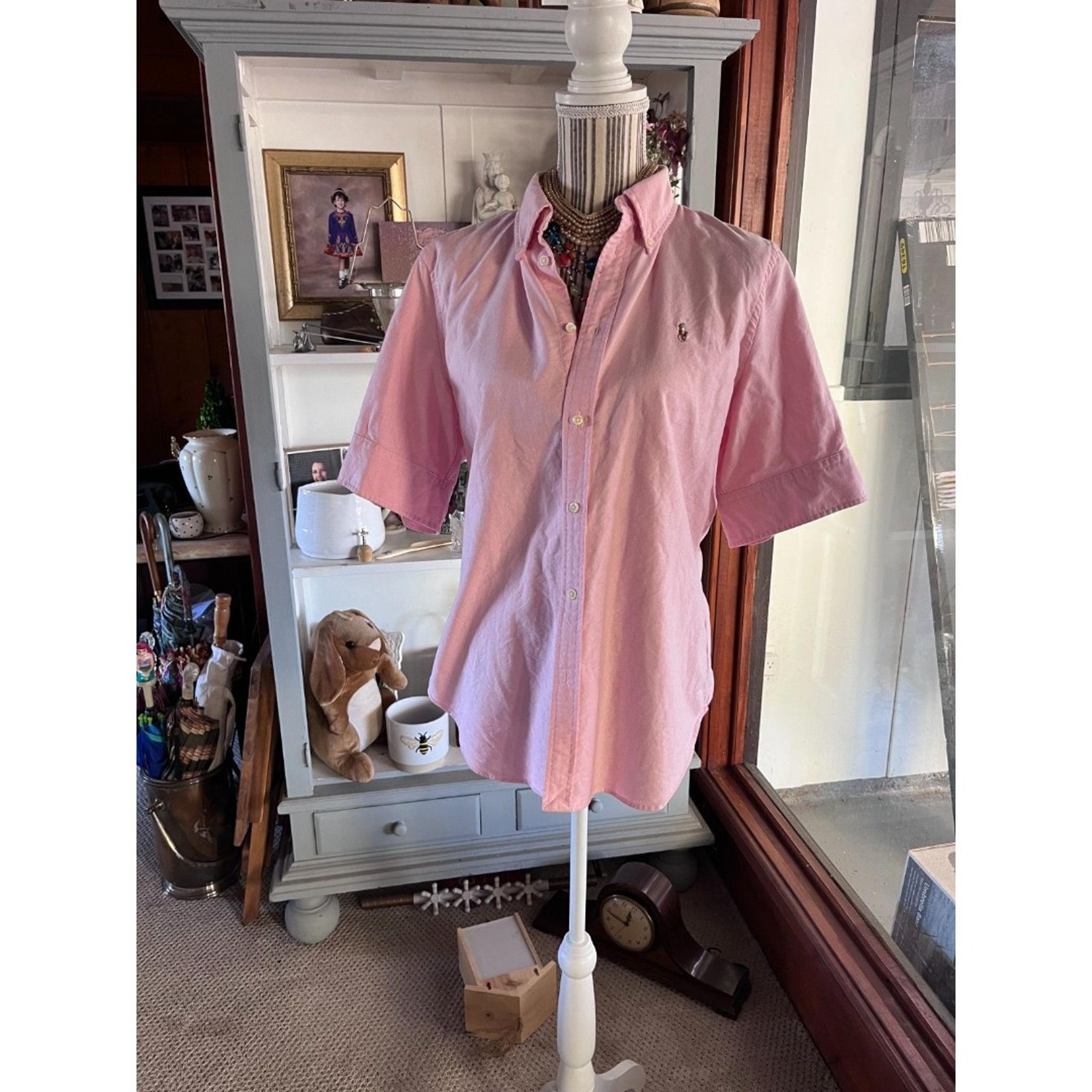 Ralph Lauren Polo Women’s 100% Cotton Button Down Pink Shirt