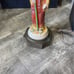 antique geisha lamp