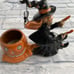 Yankee candle bony witch candle holder decor halloween
