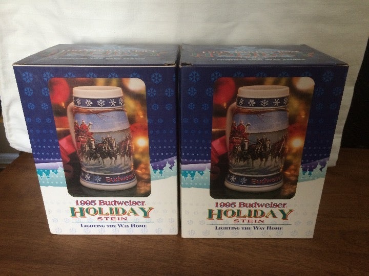 Vintage Budweiser Steins