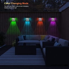 Timeflies Solar Wall Lights Outdoor, Garden Decorative Fence Post Lights