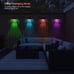 Timeflies Solar Wall Lights Outdoor, Garden Decorative Fence Post Lights