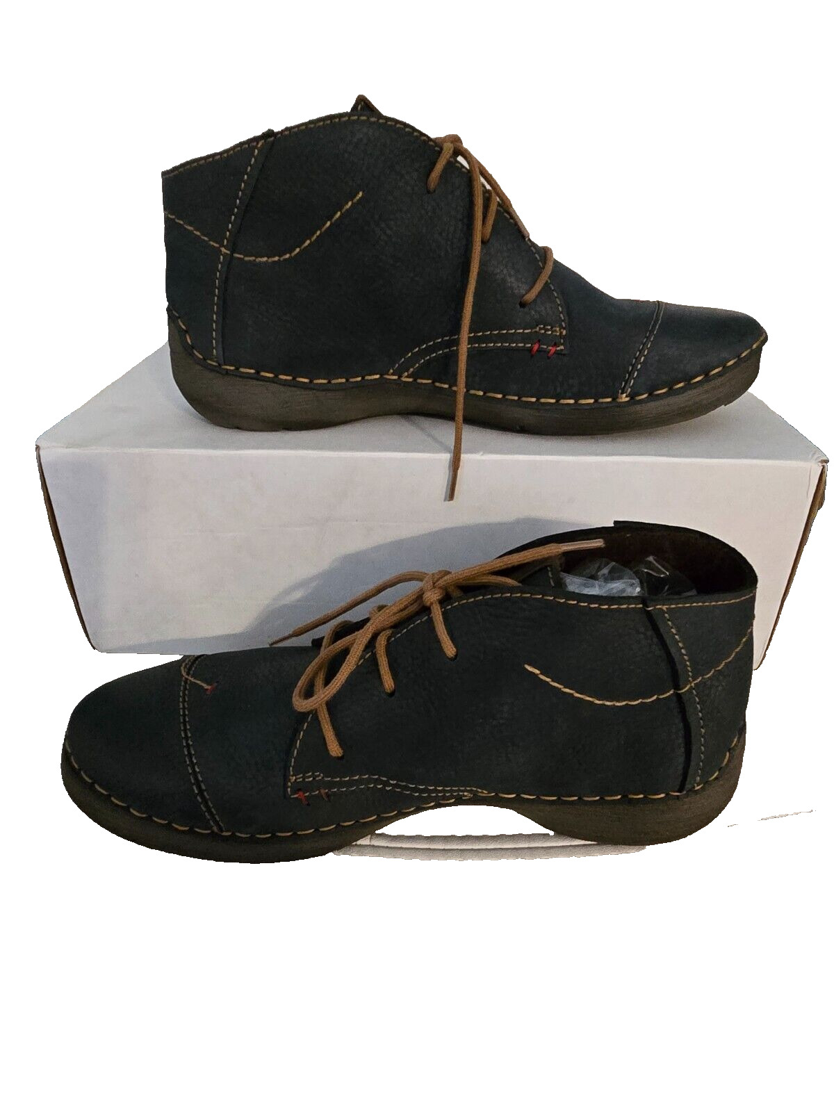 *JOSEF SEIBEL* Ladies Size 6/6.5 (EU 37) Fergey 18 Booties-Blue *NWOB*