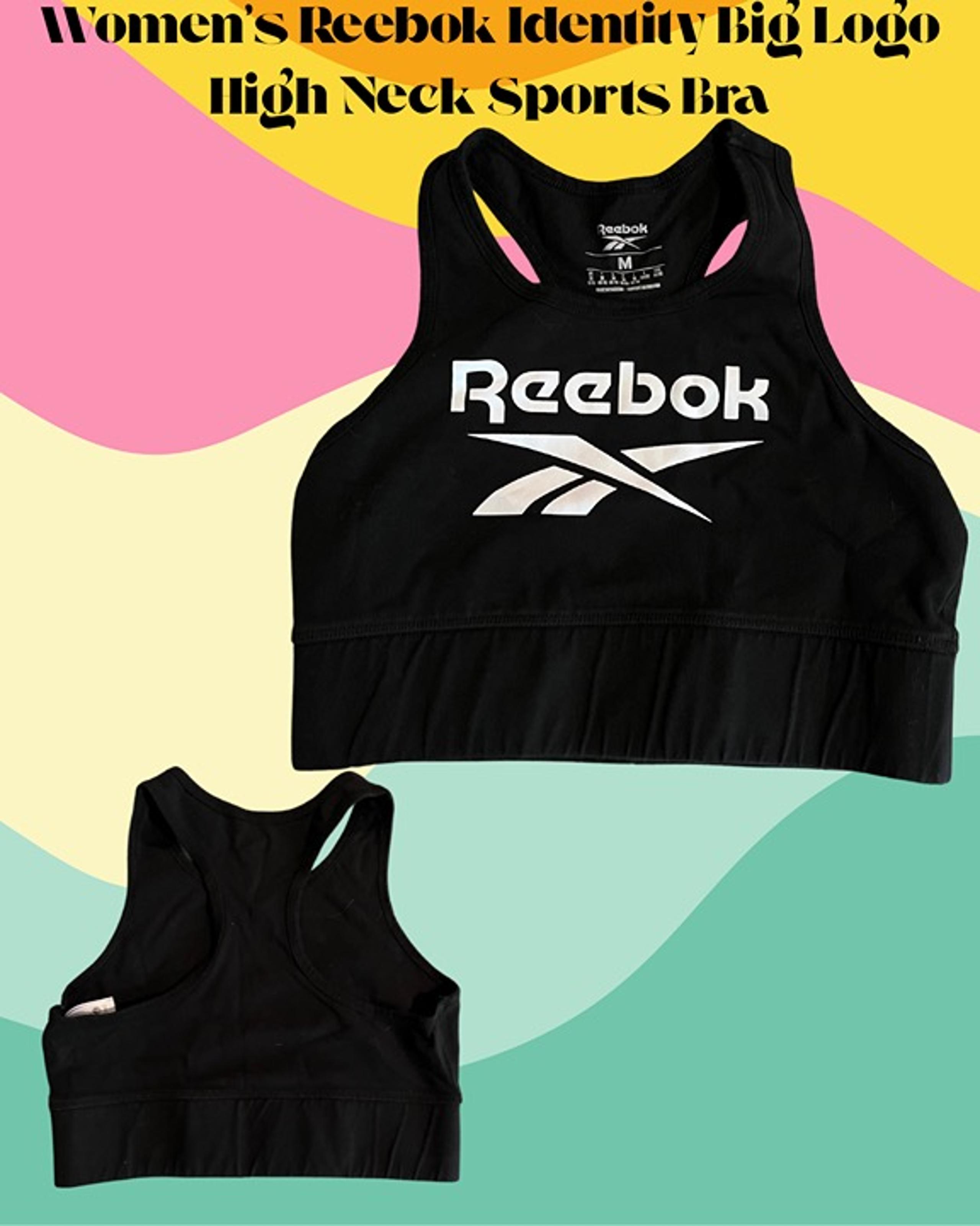 Women’s Reebok Identity Big Logo High Neck Sports Bra
