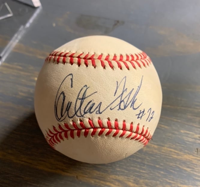 Vintage Carlton Fisk signed baseball White Sox JSA Authenticated HOF