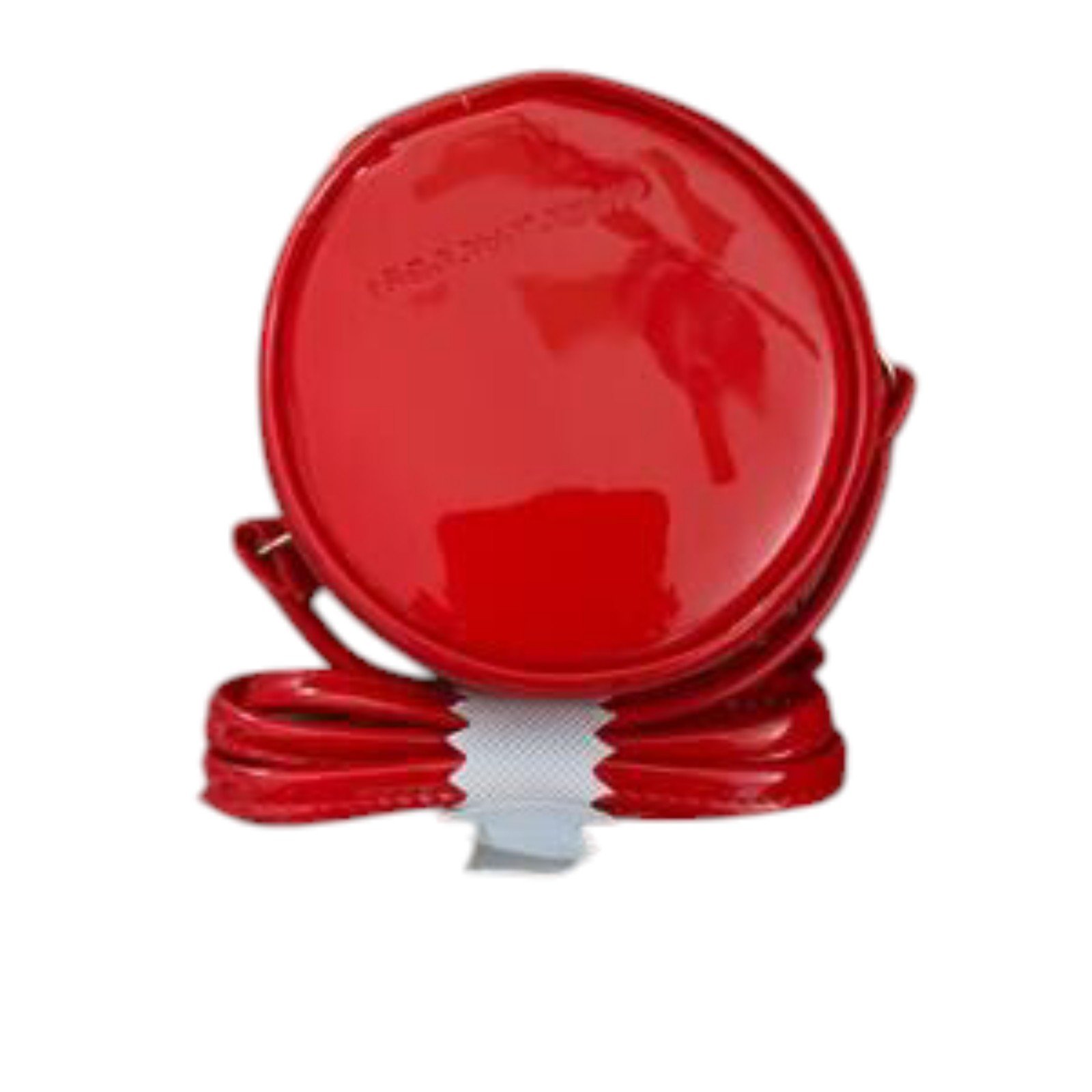 MARC JACOBS Mini 4 Red Patent Leather Crossbody Round Circle Canteen NWT