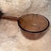 Vintage Corning Ware Vision Amber Glass 1L Sauce Pot Pan With Pour Spout USA
