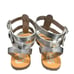 Sam Edelman Selma Gladiator Strappy Silver Sandals Size 6.5 NEW