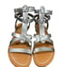 Sam Edelman Selma Gladiator Strappy Silver Sandals Size 6.5 NEW