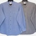 Lot Of 2 NIKE Life Oxford Blue Gray Button Down Long Sleeve Shirts Size L