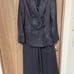 emmi atelier Linen-like Double Jacket and Wide Pants Set-up
