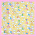 ❤️Care Bears Rainbow Happy Yellow Baby Crib Quilt Blanket Balloons Handmade❤️