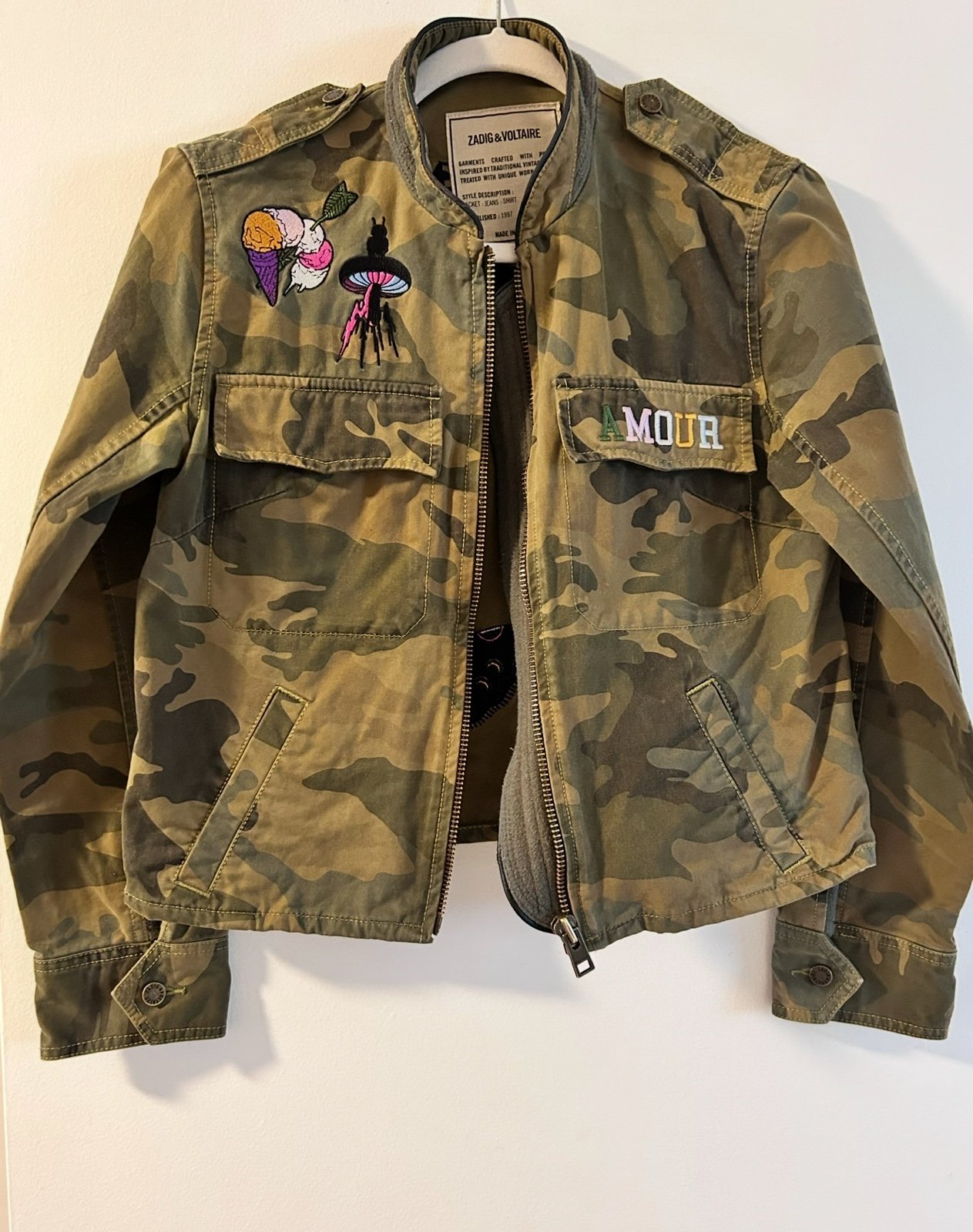 Zadig & Voltaire Khaki jacket M