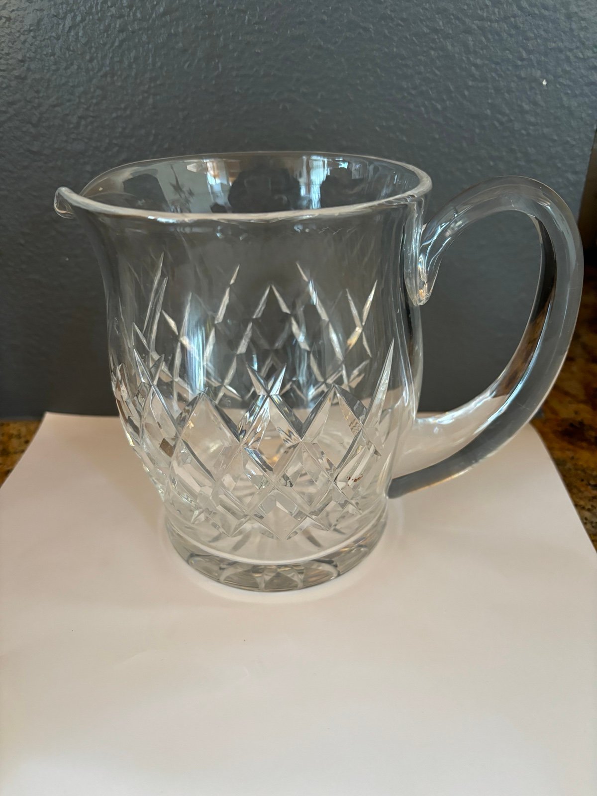 Waterford Crystal vintage made in Ireland preowned Boyne/ Shane pitcher